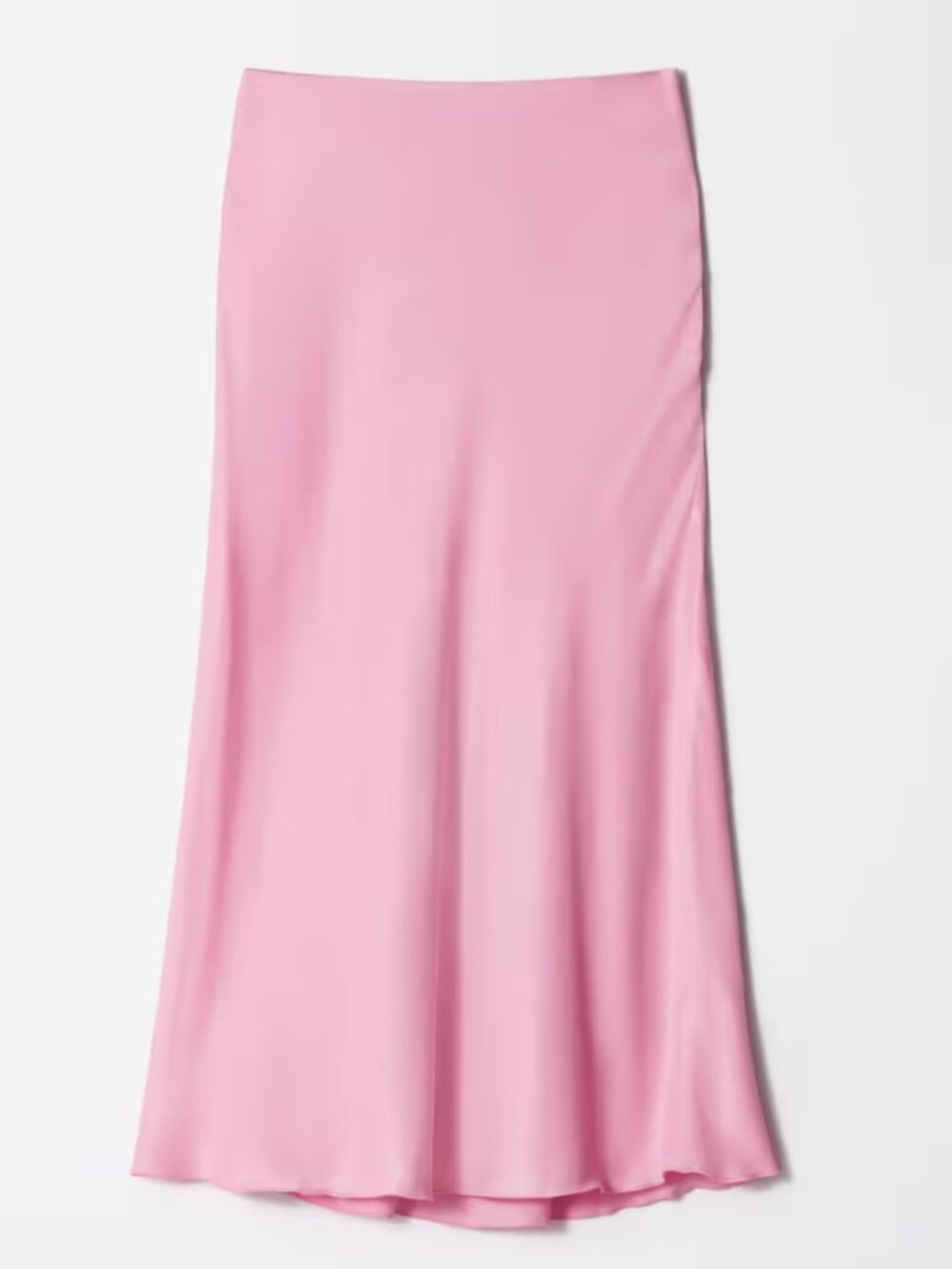 & Other Stories Satin Midi Skirt